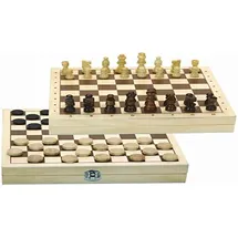 JeuJura Wendbare Schachfiguren für Dames und Schachfiguren aus Holz, Spielbaum, Gesellschaftsspiel, Mindestalter: 3 Jahre, 66440