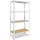 shelfplaza Schwerlastregal Metall 200x90x30 cm weiß 4 Böden