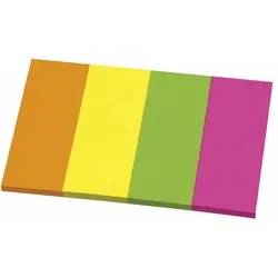 Haftnotizen 40x50mm Neonfarben VE=10x3x50 Blatt