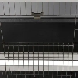 PawHut Kleintierstall 136,4 x 93 x 50 cm Grau