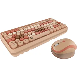 KeySonic KSKM-5200M-RF (DE) Wireless Sand/Creme