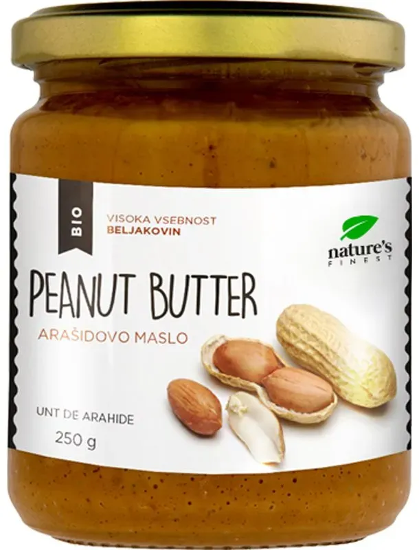 Natures Finest Peanut Butter Peanut Butter Nussaufstrich in BIO-Qualität 250 g