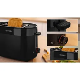 Bosch TAT2M123 Toaster Kompakt MyMoment schwarz