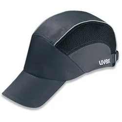 uvex Anstoßkappe u-cap premium u-style mit langem Schirm - unisize langer Schirm - 9794310 - grau/schwarz