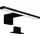 B.K.Licht Spiegelleuchte 8 W 780 lm 4000 K Schwarz 30 cm