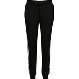 URBAN CLASSICS Ladies College Contrast Sweatpants in Schwarz, Größe L