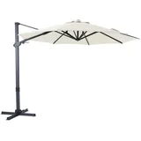 AXI Cyrus Ampelschirm 300cm grau/beige (A100.203.52)