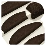 vidaXL Selbstklebende Treppenmatten 10 Stk. Braun 65x21x4cm Nadelvlies