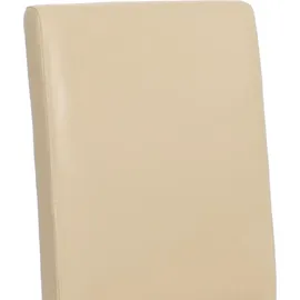 Mendler 4er-Set Esszimmerstuhl Littau Kunstleder creme