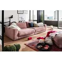 Home affaire Big-Sofa Enisa, bequeme, legere Polsterung B/T/H: 290/127/85 cm, Mega Sofa, Zeitloses und stylisches Loungemöbel, in Fein- und Breitcord rosa