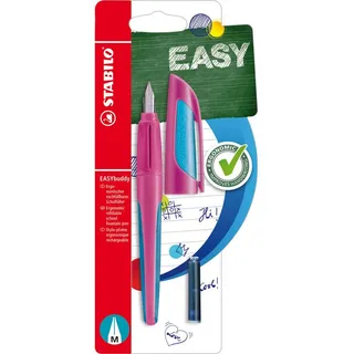 STABILO Füllhalter Füller EASYbuddy Colormix sortiert Blister 5 Stück/2 Farben.