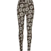 URBAN CLASSICS Leggings in browncamomile | Dunkelbraun,Weiß - XS
