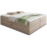Sofnet Boxspringbett 140 x 200 cm Beige
