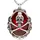 w widmann milano party fashion Halskette mit Totenkopf und Juwel Silber