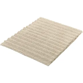 KLEINE WOLKE Badteppich Yara 50 x 60 cm Baumwolle Beige Natur