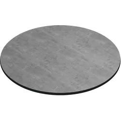 Bistro HPL Tischplatte | Beton | Ø 60 cm | Gastro HPL Tischplatte