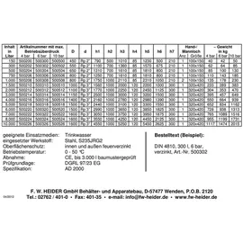 Heider Druckkessel 500 Liter