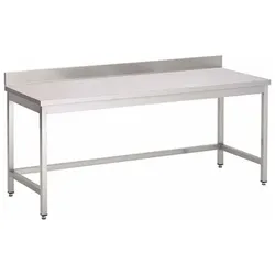 Gastro-Inox Arbeitstisch aus Edelstahl mit Aufkantung, 1800x800x880mm