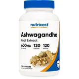 Nutricost Ashwagandha 600 mg, 120 Kapseln