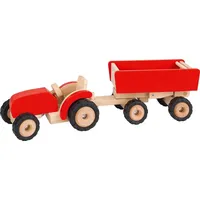 GoKi Traktor mit Anhänger rot (55942)