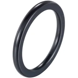 Fingerring FIRETTI "Schmuck Geschenk Edelstahl Ring Damenring Herrenring Color" Gr. 53, schwarz, Fingerringe, Damen, 53, Edelstahl, 2,1mm