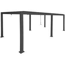 Mendler Pergola MCW-L46 Anthrazit 11 cm Alu-Gestell 3 x 6 m