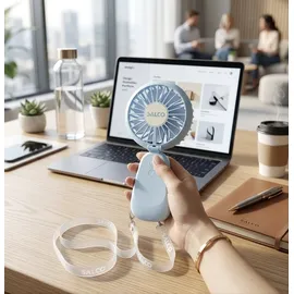 Salco SMF-20bl 9 cm Handventilator Blau