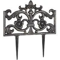 Relaxdays 10 x Beetzaun Gusseisen, Bronze