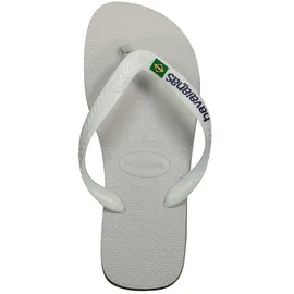 havaianas Brasil Logo weiß 33/34