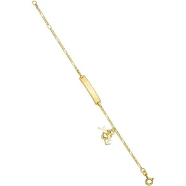 Jobo Schildband Armband goldfarben 16 cm