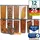 uandu Vorratsdosen mit Deckel Luftdicht Set, BPA frei, Aufbewahrungsbox Küchenorganizer, Vorratsbehälter Mehl Aufbewahrung Küche - 12x1750ml-Grau | Grau