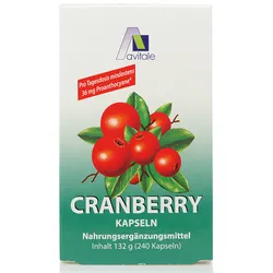 Cranberry Kapseln 400 mg - Hergestellt in Deutschland 240 St