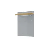 Möbel Kraft Garderobenpaneel ¦ grau ¦ Holzwerkstoff,Glas ¦ Maße (cm): B: 80 H: 109 T: 27.0