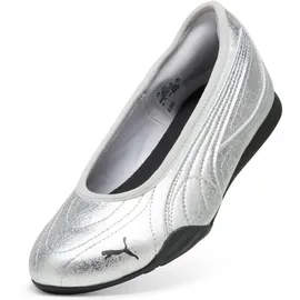 Puma Damen Catch Metallic Whisper Ballerinas 40, Silver Black Metallic - 40 EU
