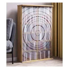 VCM CD-Regal 60 x 18 x 92 cm Braun