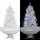 vidaXL Schneiender Weihnachtsbaum Weiß 170 cm