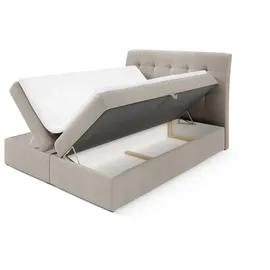'massivart' Boxbett 160 x 200 cm Weiss