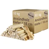 Anmachholz Anzündholz Kiefer Auswahl 5-100 kg Anfeuerholz Brennholz Feuerholz Kaminholz Holz Anbrennholz Anzünder Kiefernholz Kammergetrocknet Grill Flameup, Menge:10 kg