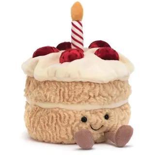 Amuseable Birthday Cake - L: 12 cm x l: 12 cm x h: 16 cm
