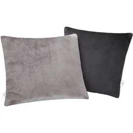 s.Oliver Kissenbezug double soft 40 x 40 cm Grau