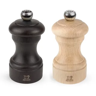 Peugeot Bistro Salz-/ Pfeffermühle Duo Set 10 cm schokolade/natur