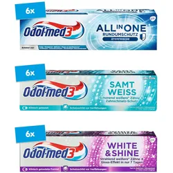 Odol-med 3 Zahncreme 75 ml, verschiedene Sorten, 18er Pack