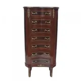Casa Padrino Barock Kommode mit 7 Schubladen Model - Mahagoni
