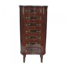 Casa Padrino Barock Kommode mit 7 Schubladen Model - Mahagoni