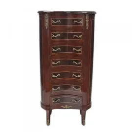 Casa Padrino Barock Kommode mit 7 Schubladen Model - Mahagoni
