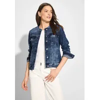 Cecil Damen B212209 Jeansjacke, mid blue wash, XXL (46), blau