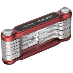 SmallRig x FILM RIOT 10-in-1-Klappschlüssel-Set mit Mehrfachwinkel-Positionierung (rot) 4813