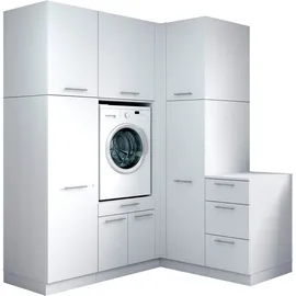 laundreezy Mehrzweckschrank-Set 186 x 238 x 68 cm Weiß