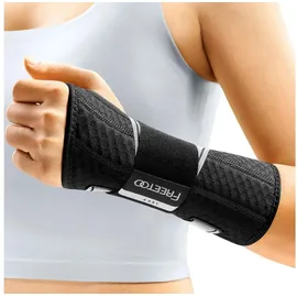 luxuskollektion Handgelenkstütze XS Linke Hand Schwarz/Grau