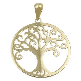 Gallay Kettenanhänger Anhänger 20mm Lebensbaum glänzend 9Kt GOLD (1-tlg) goldfarben